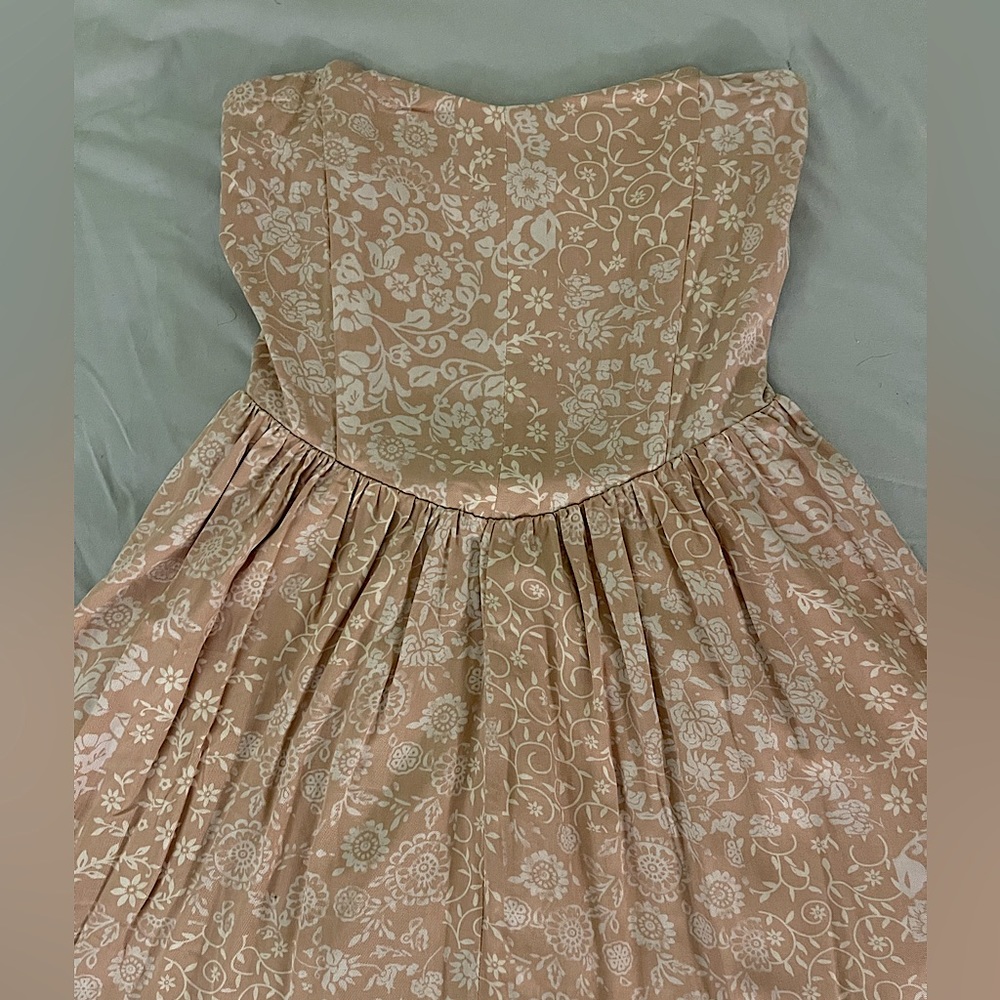 Floral Strapless Dress